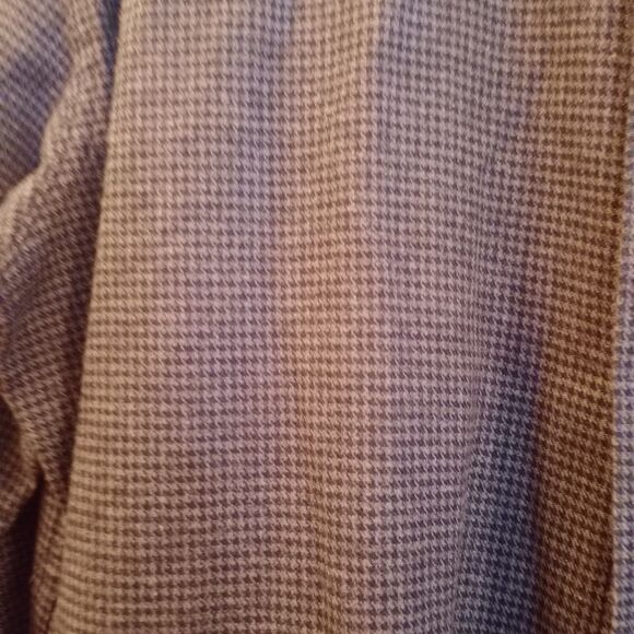 L.L. Bean Mens Plaid Flannel Shirt Gray Black Large Traditional Fit 299131 - Picture 2 of 5